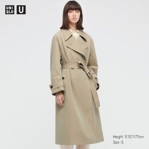 Uniqlo Oversized Khaki Trench Coat
